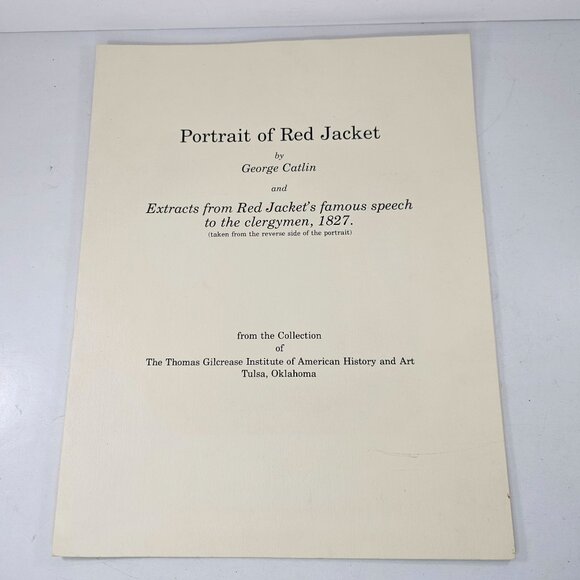 Portrait Of Red Jacket George Catlin 1827 Speech Excerpt Print Gilcrease Tulsa - Picture 2 of 9